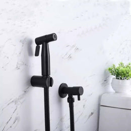 Ducha Higiênica 100% Metal Aço Inox 304 - Mangueira em Inox - Linha Rounded