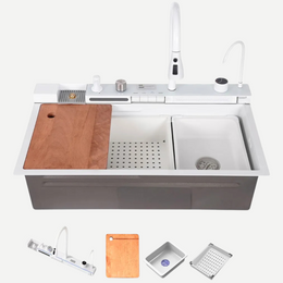 Cuba Smart 2.0 aço inox 304 - Sensor de temperatura - Acessórios e torneira inclusos