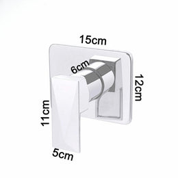 Kit Completo Chuveiro Deluxe - Ducha de parede Inox 20X20 + Acabamento Monocomando Deluxe