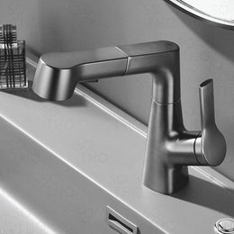 Torneira Monocomando bica média para banheiro com bica extensiva Swirl