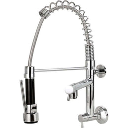 Torneira de Cozinha para Parede Gourmet - Bica Giratória 2 Jatos
