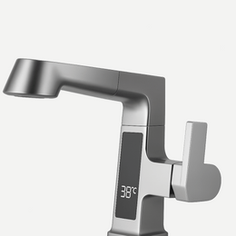 Torneira para Banheiro com Mangueira Extensível e Display - Monocomando Swirl