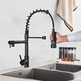 Torneira Gourmet bica dupla para Cozinha monocomando Artisan