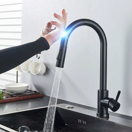 Torneira para Cozinha Gourmet - Modelo com Sensor Touch Extensível