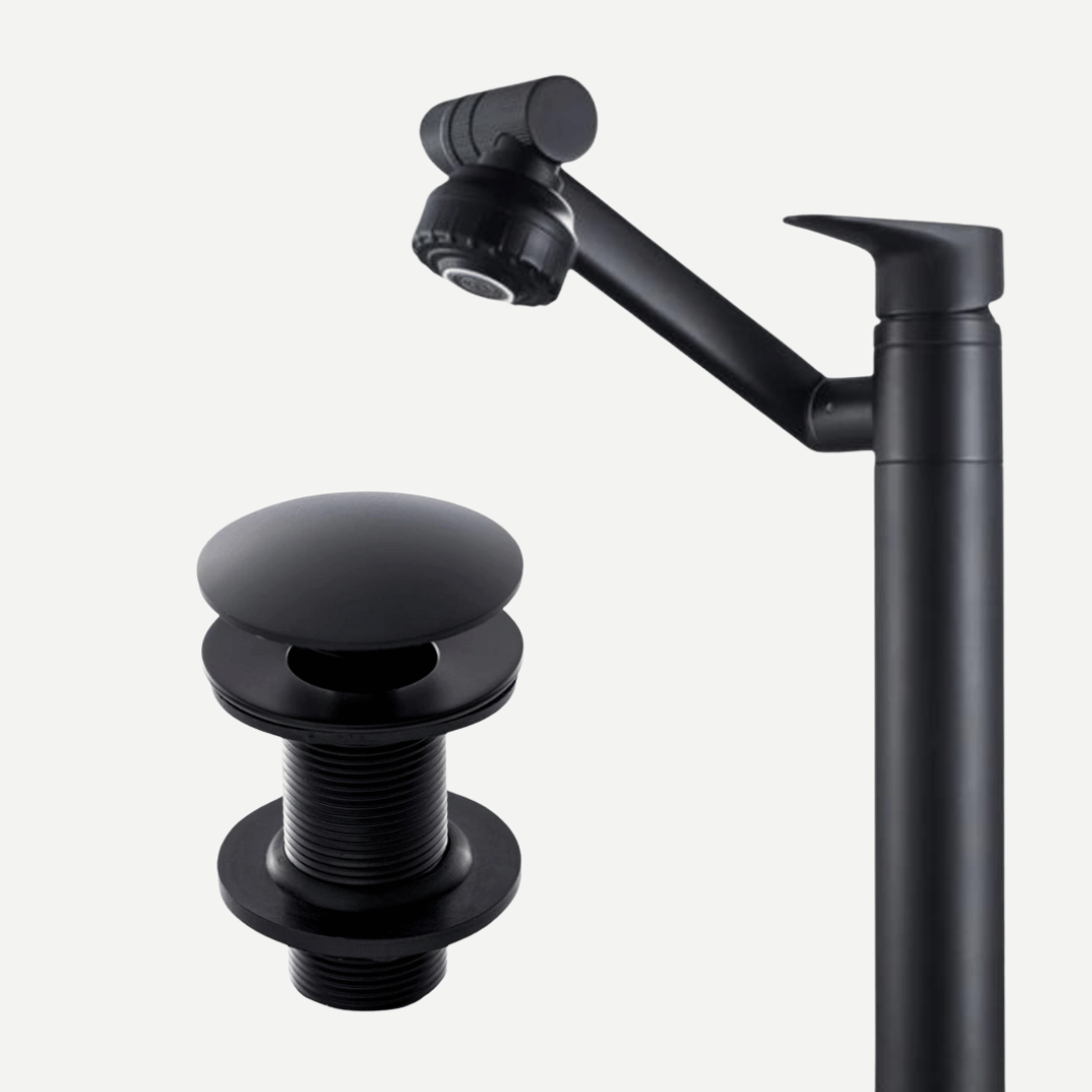 Torneira de Banheiro Articulada 1080° 2 Jatos + Válvula Click