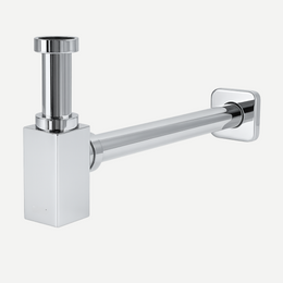 Sifão Metálico Quadrado para lavatório 1.1/4 Lux