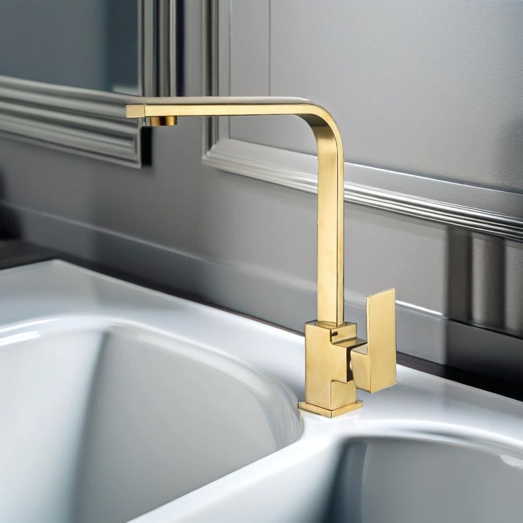 Torneira para Cozinha Monocomando Quadratta Luxe com Misturador