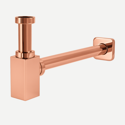 Sifão Metálico Quadrado para lavatório 1.1/4 Lux