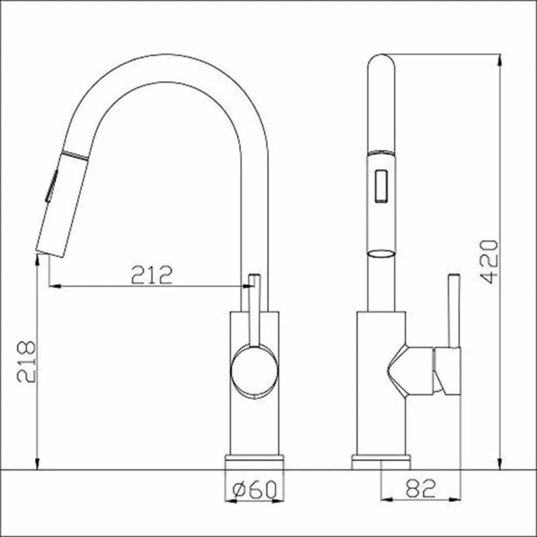 Torneira para Cozinha Gourmet - Modelo com Sensor Touch Extensível