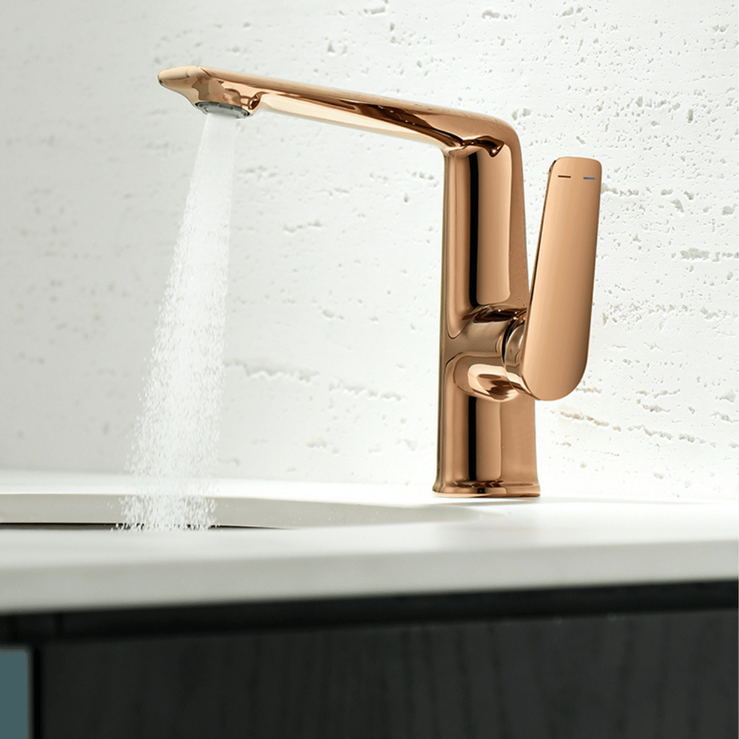Misturador Monocomando Bica Baixa para Lavabo - Linha Aura