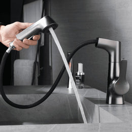 Torneira Monocomando bica média para banheiro com bica extensiva Swirl