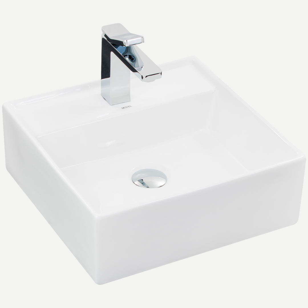 Cuba de Apoio Quadrada MV08 Branca