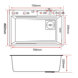 Cuba Smart 1.0 - Aço Inox 304  - Torneira Embutida Monocomando + Dispenser de Sabão + Lava copos