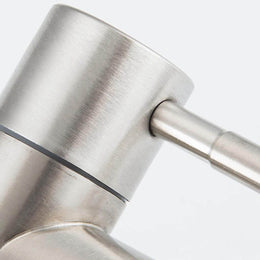 Torneira Lander para Banheiro em Aço Inox - Bica Baixa Água Fria