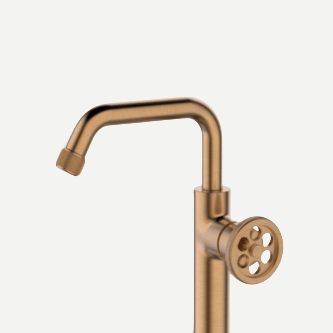 Misturador Monocomando Bica Baixa Rústico para lavabo
