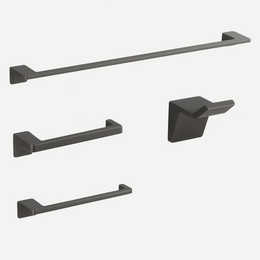 Kit Completo de Penduradores Graffite Minimal 4 peças - Aço Inox 304