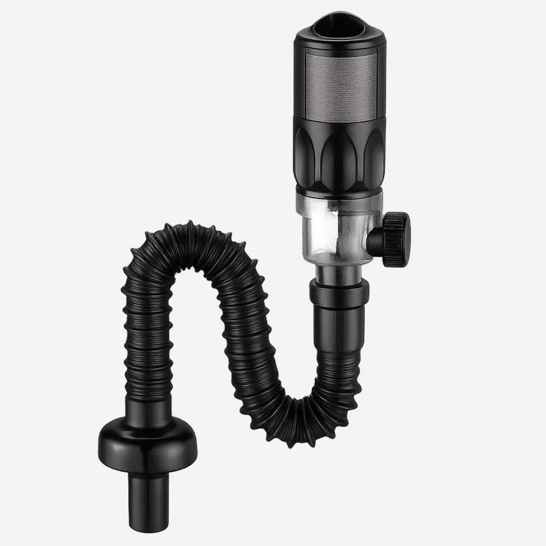 Sifão Retrátil com válvula Click embutida e sistema Anti-Odor