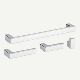 Kit Completo de penduradores de toalha Rounded - Aço Inox 304