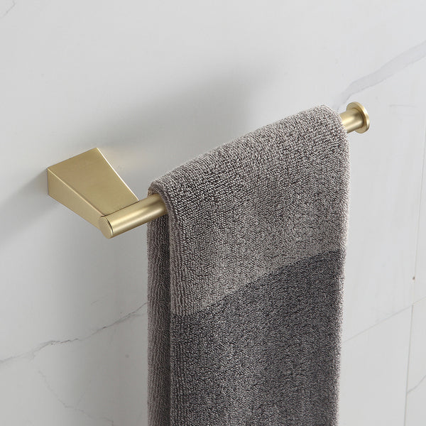 Kit Completo de penduradores Dourado Escovado 4 Peças Minimal