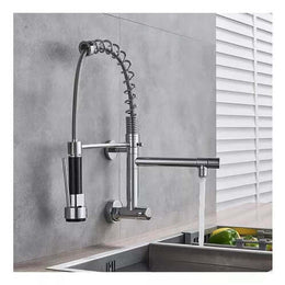 Torneira de Cozinha para Parede Gourmet - Bica Giratória 2 Jatos