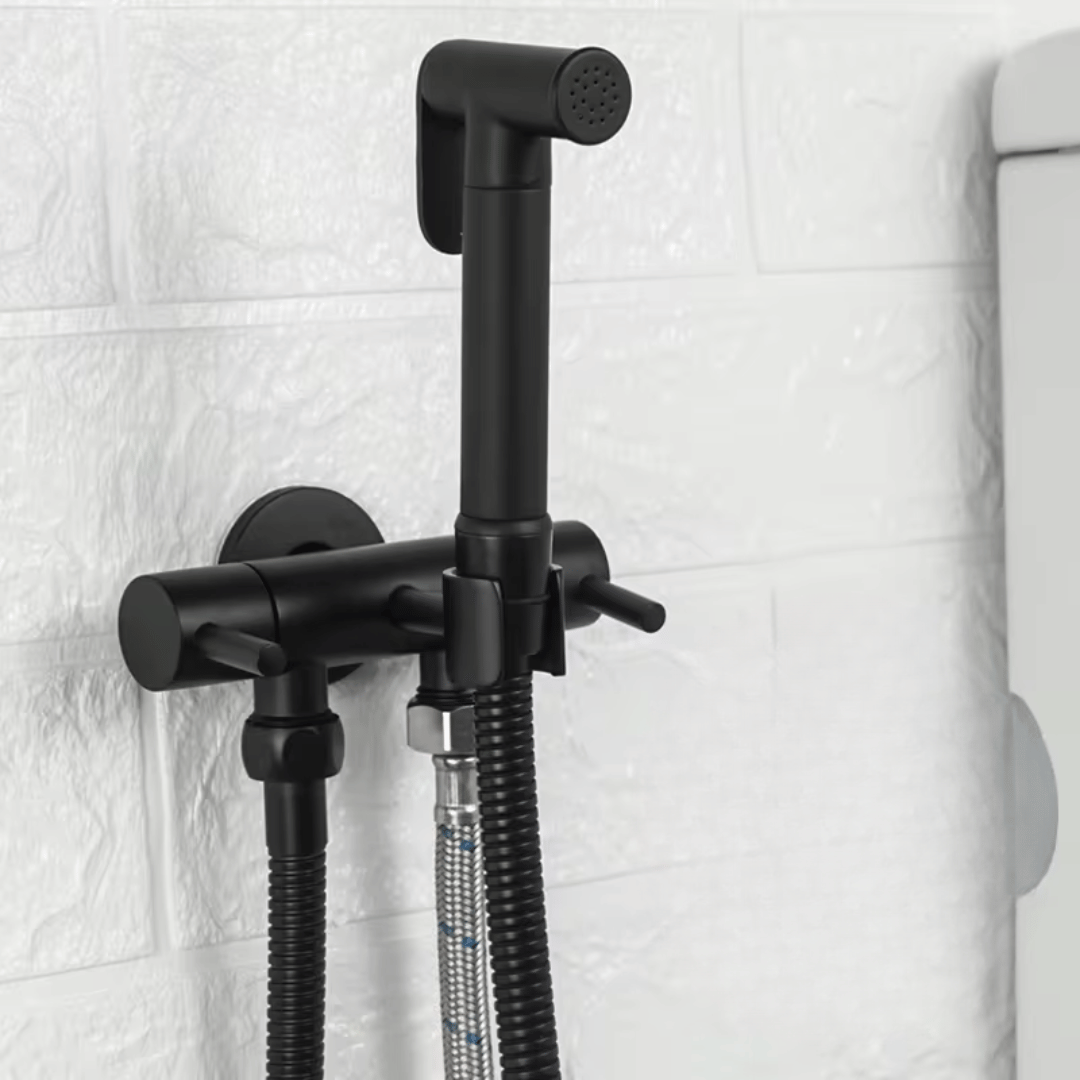 Kit Completo Ducha Higiênica Rústica com derivação para caixa acoplada - 100% Inox 304