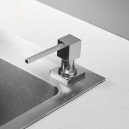 Dispênser de detergente embutido para cozinha ou banheiro Lux 350ml - Inox 304