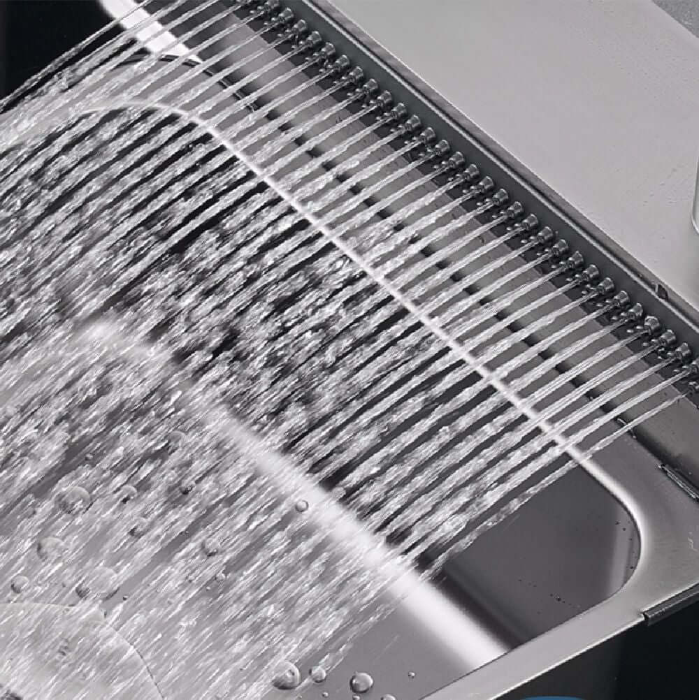 Cuba Smart 1.0 - Aço Inox 304  - Torneira Embutida Monocomando + Dispenser de Sabão + Lava copos