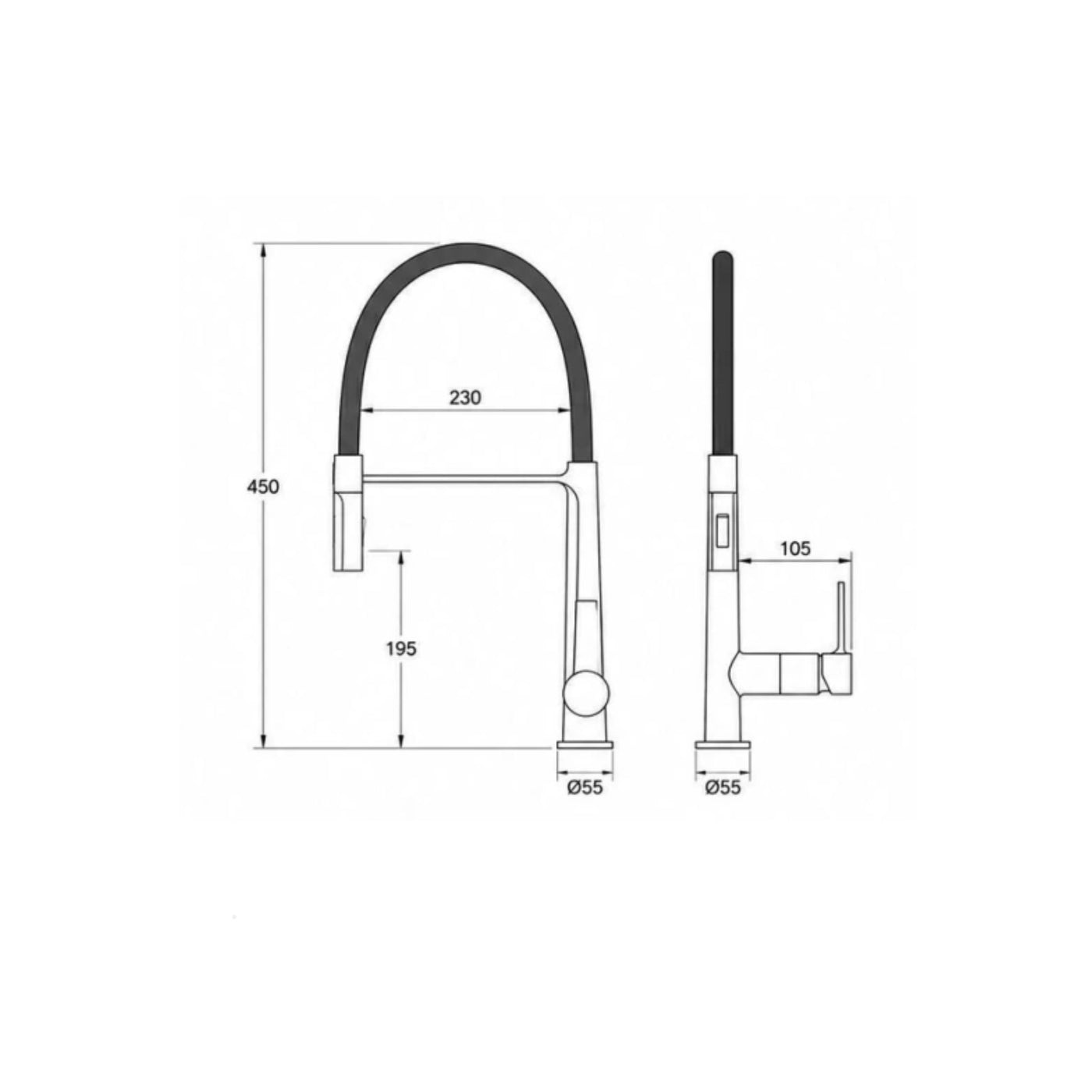 Torneira Gourmet para cozinha Magnética Vion