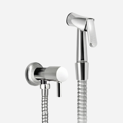 Ducha Higiênica Completa 100% Metal 1/4 De Volta