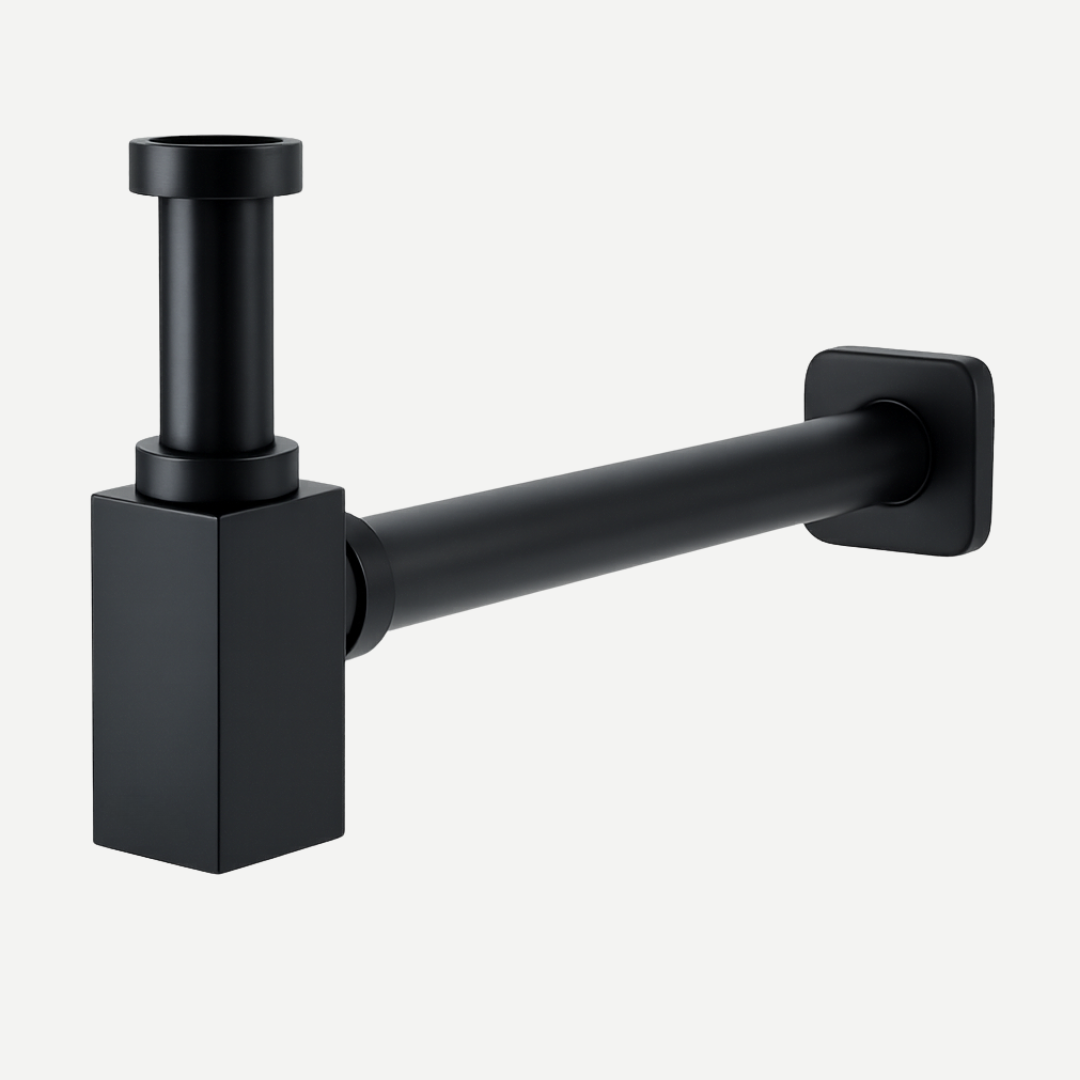 Sifão Metálico Quadrado para lavatório 1.1/4 Lux