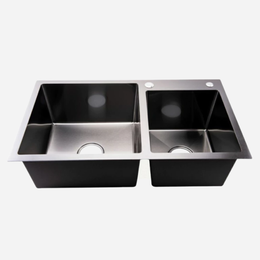 Cuba Dupla Square 78X43 Inox 304 Preta