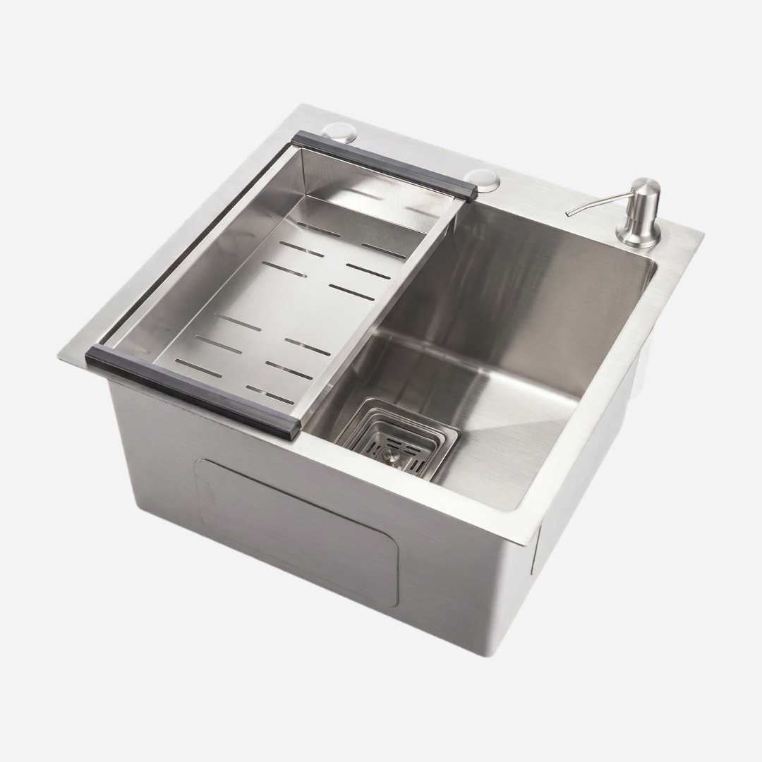 Cuba Gourmet Square 44x44 Escovada Inox 304