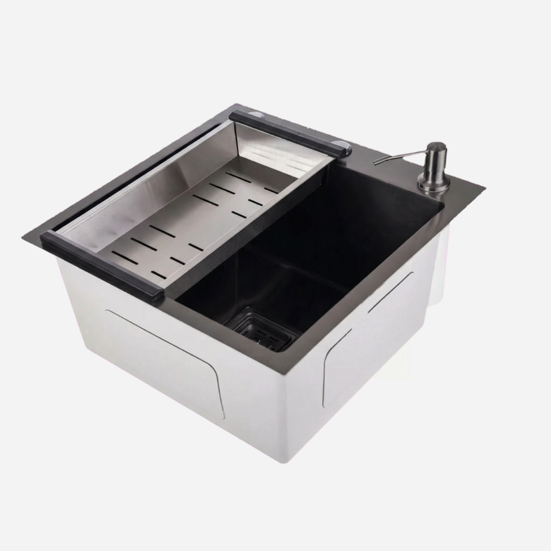 Cuba Gourmet Square 44x44 Preta Inox 304