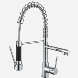 Torneira Gourmet bica dupla para Cozinha monocomando Artisan