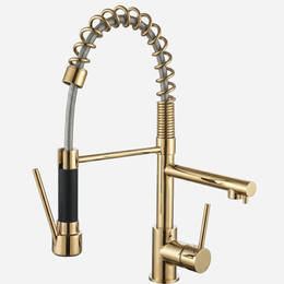 Torneira Gourmet bica dupla para Cozinha monocomando Artisan
