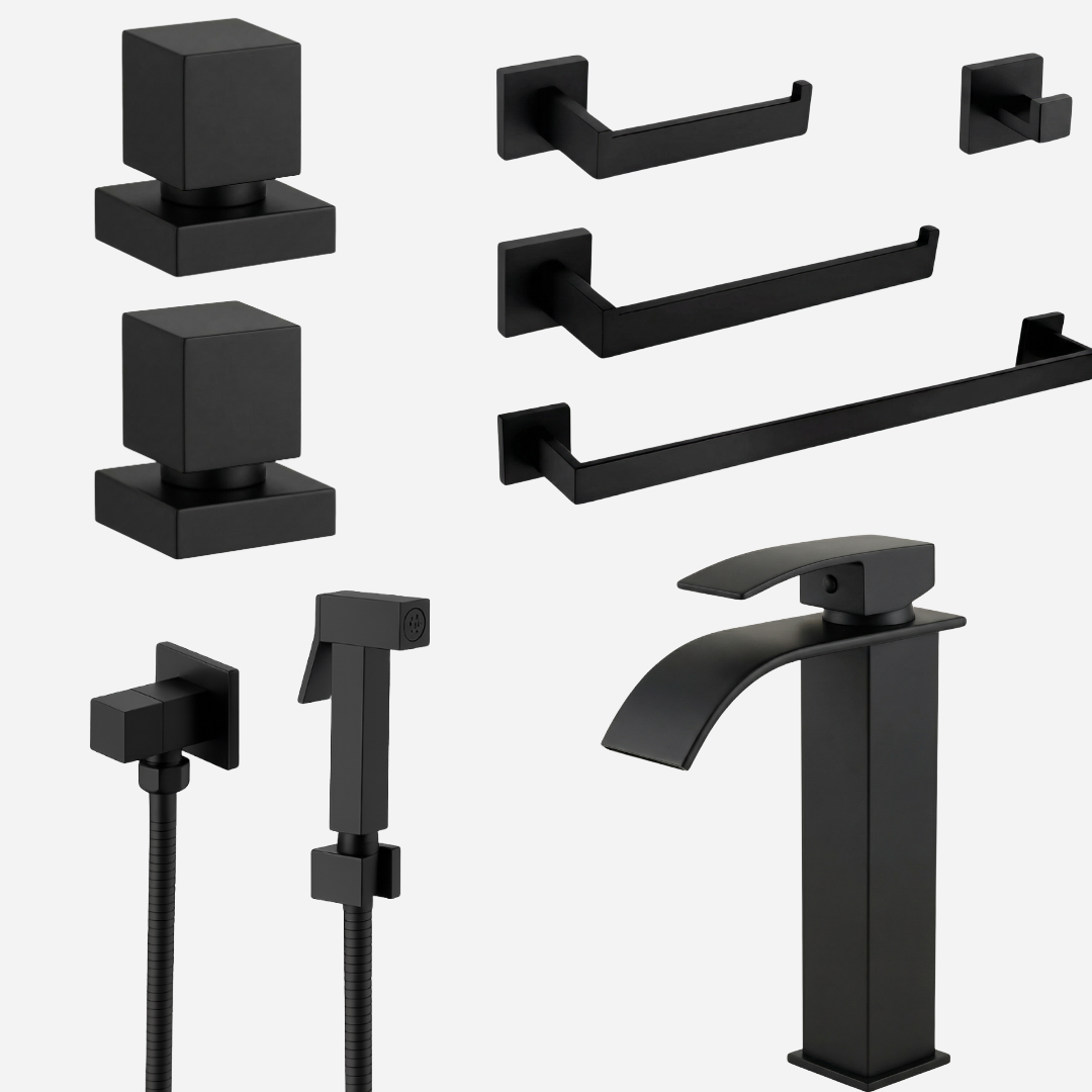 Kit Reforma Square para Banheiro com 8 Peças