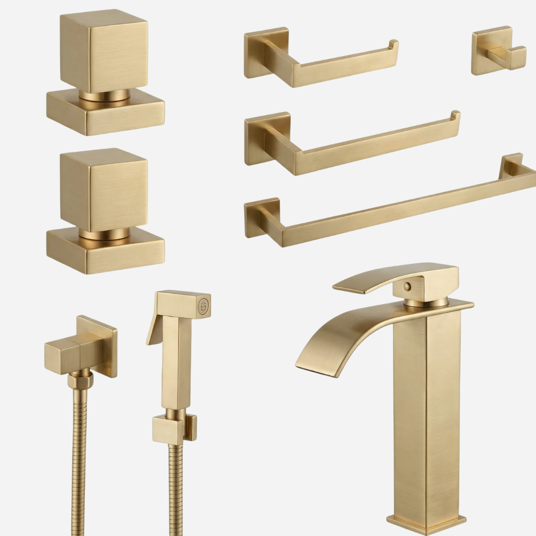 Kit Reforma Square para Banheiro com 8 Peças