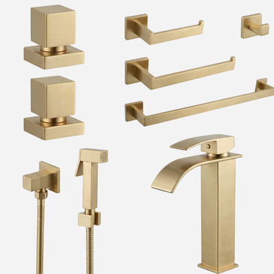 Kit Reforma Square para Banheiro com 8 Peças