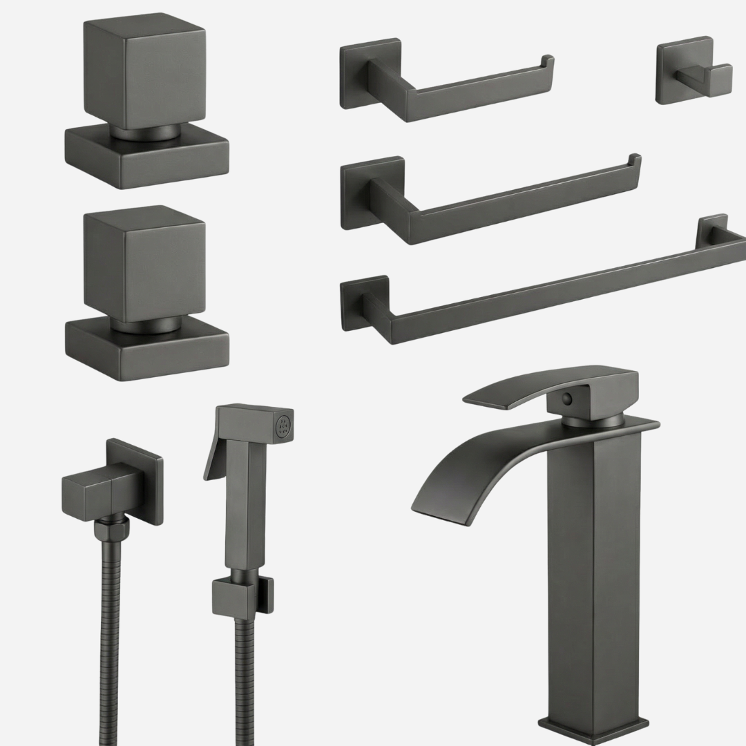Kit Reforma Square para Banheiro com 8 Peças