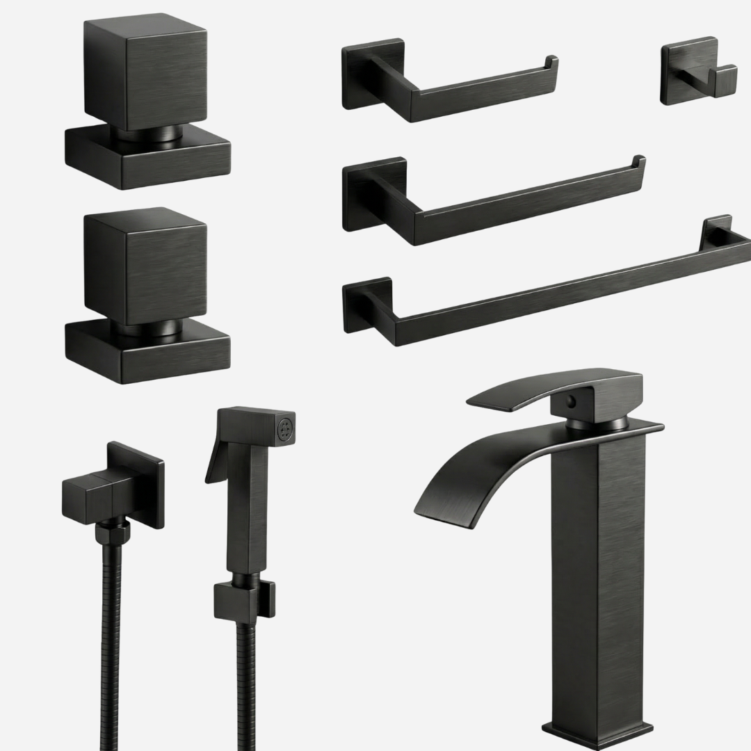 Kit Reforma Square para Banheiro com 8 Peças