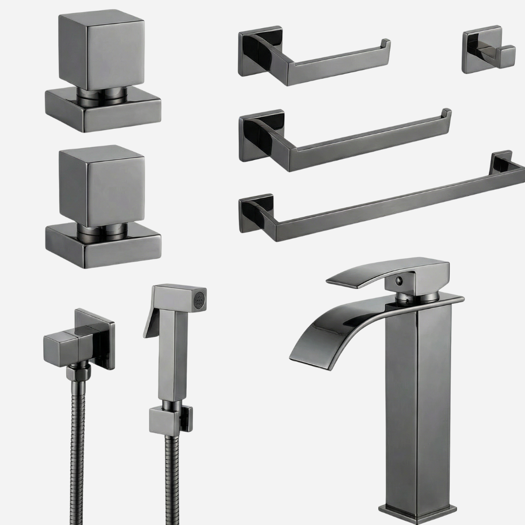 Kit Reforma Square para Banheiro com 8 Peças