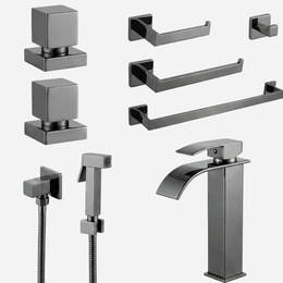 Kit Reforma Square para Banheiro com 8 Peças
