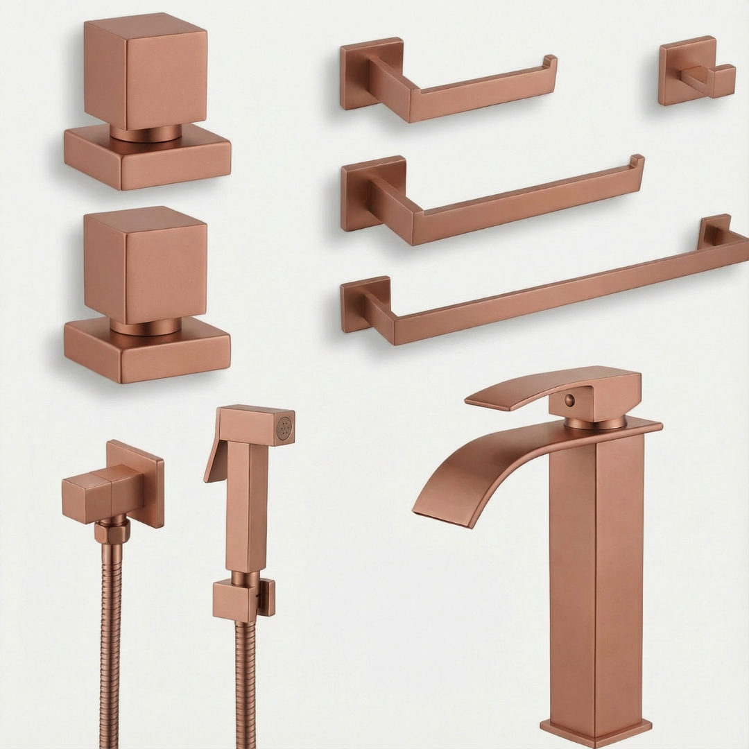 Kit Reforma Square para Banheiro com 8 Peças