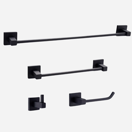 Kit de Penduradores para banheiro Square -  4 Peças