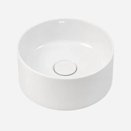 Cuba de Louça Redonda Tivoli 35x35cm Branco