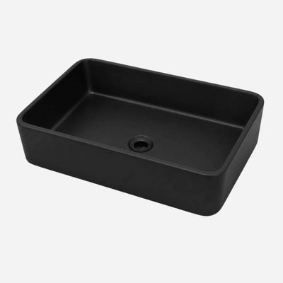 Cuba de apoio de louça para banheiro retangular Monza 49x37