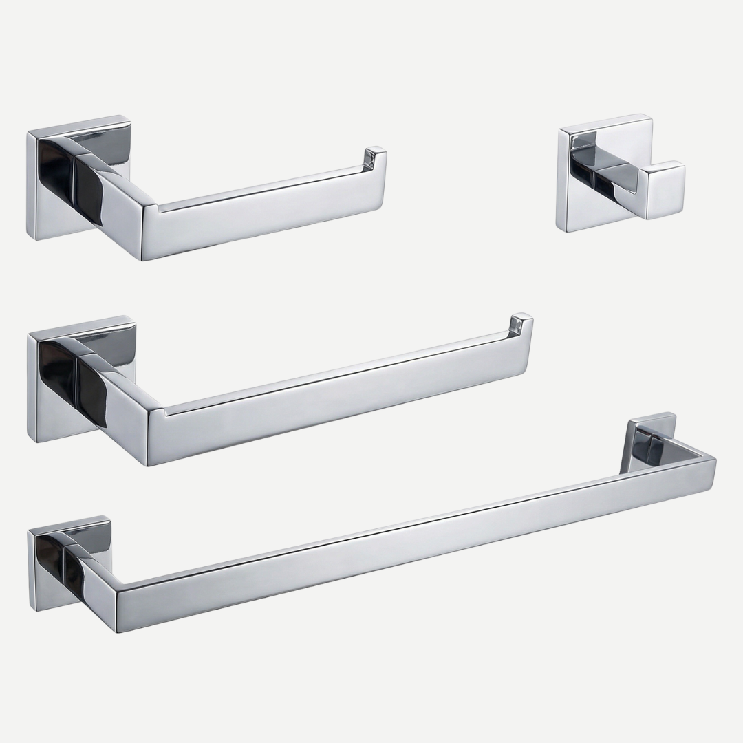 Kit Completo de Penduradores para Banheiro Vienna - Aço inox 304