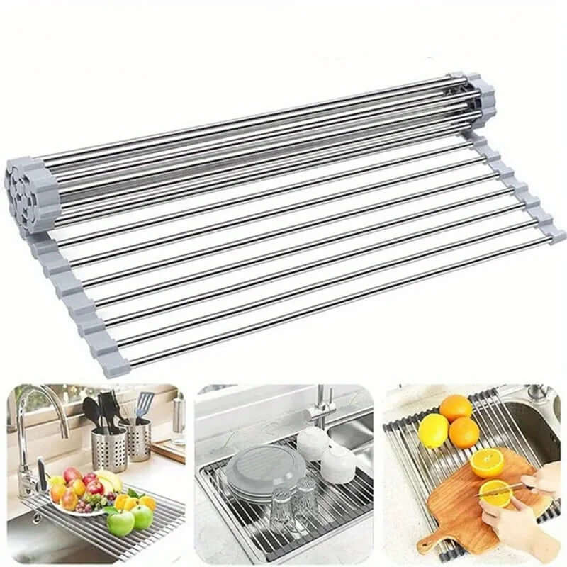 Escorredor Grid Roll-Up Aço Inox 304 HIDRICA