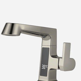 Torneira para Banheiro com Mangueira Extensível e Display - Monocomando Swirl