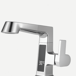 Torneira para Banheiro com Mangueira Extensível e Display - Monocomando Swirl